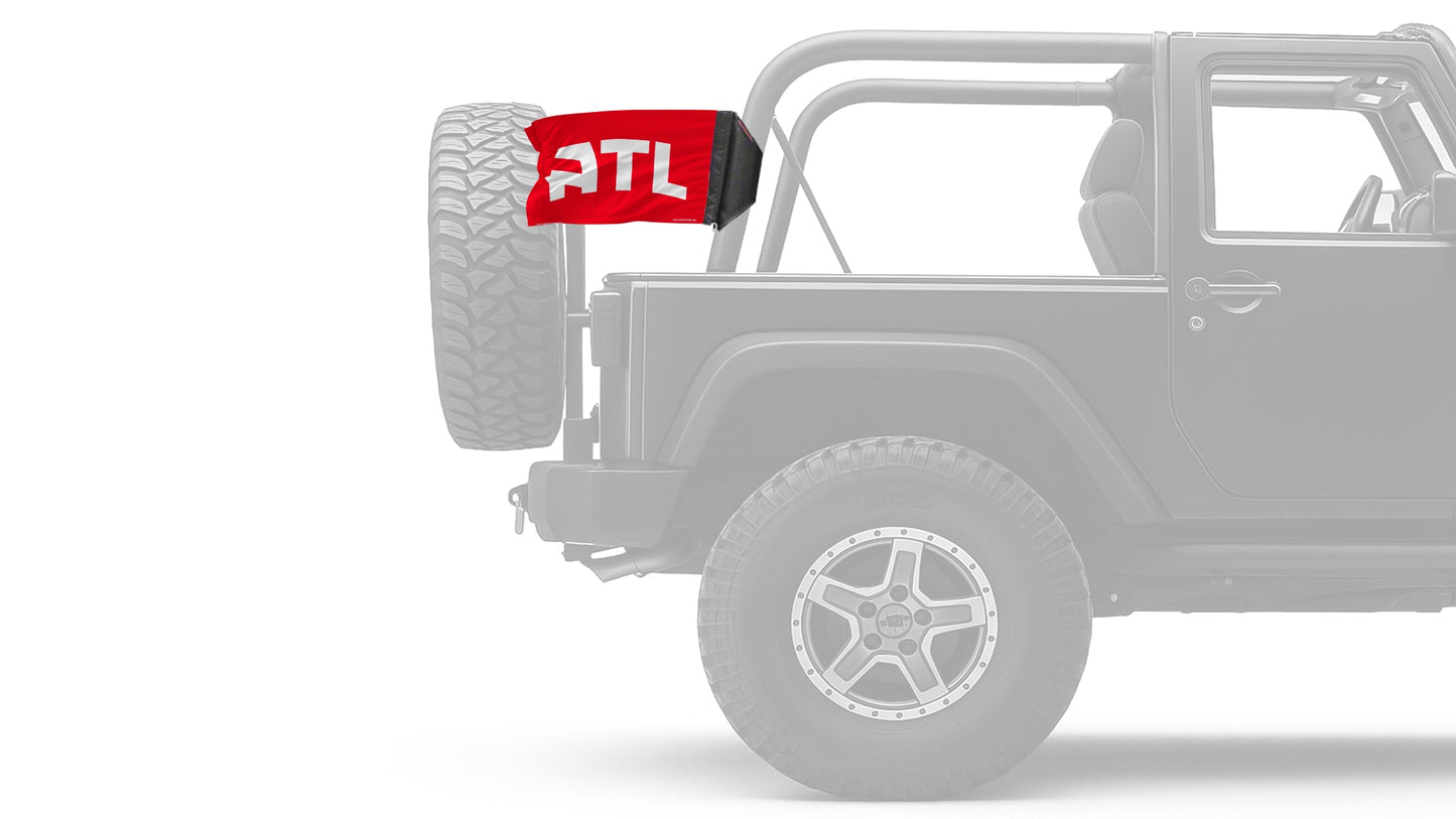 Atlanta Hawks 11"x17" Forever Wave Flag for Jeep Wrangler TJ 1996-2006