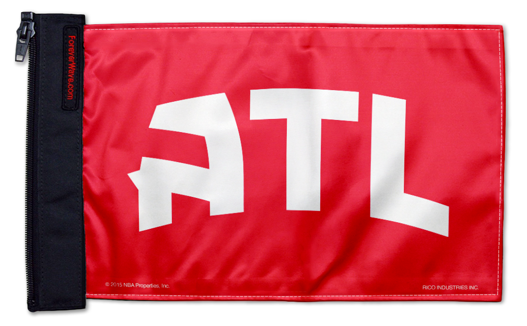 Atlanta Hawks 11"x17" Forever Wave Flag for Jeep Wrangler JL 2-Door 2018-Present