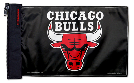 Chicago Bulls 11"x17" Forever Wave Flag for Jeep Wrangler JLU 4-Door 2018-Present
