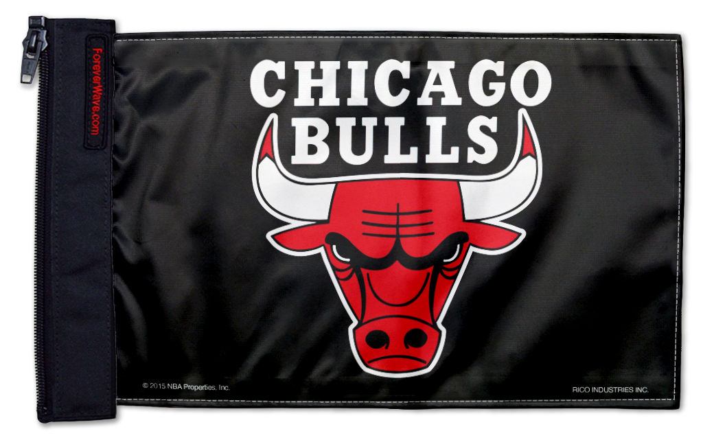 Chicago Bulls 11"x17" Forever Wave Flag for Jeep Wrangler YJ 1986-1995