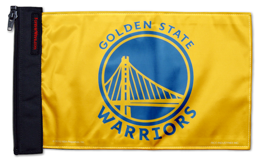 Golden State Warriors 11"x17" Forever Wave Flag for Golf Carts
