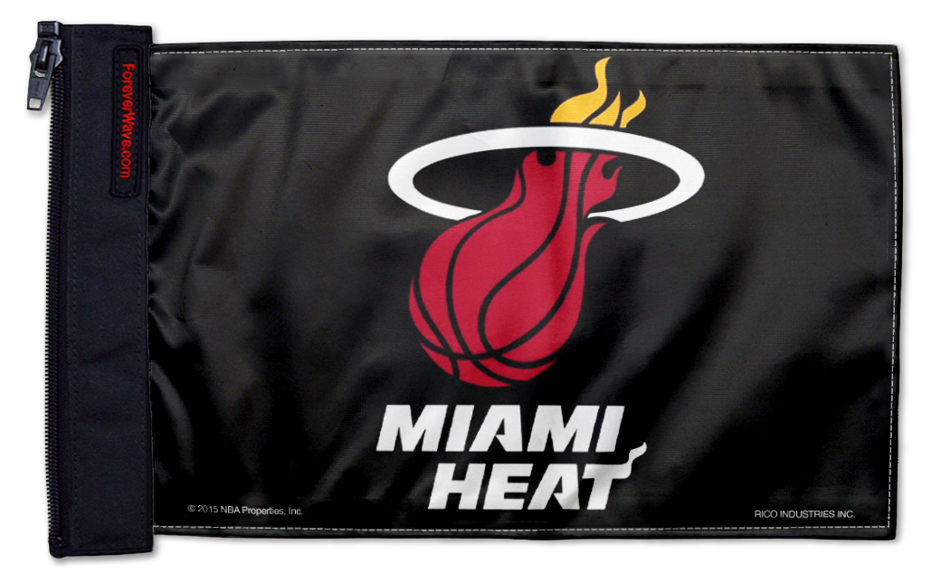 Miami Heat 11"x17" Forever Wave Flag for Boats