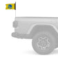 Golden State Warriors 11"x17" Forever Wave Flag for Jeep Wrangler TJ 1996-2006