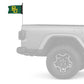Baylor 11"x17" Forever Wave Flag for Jeep Wrangler JL 2-Door 2018-Present
