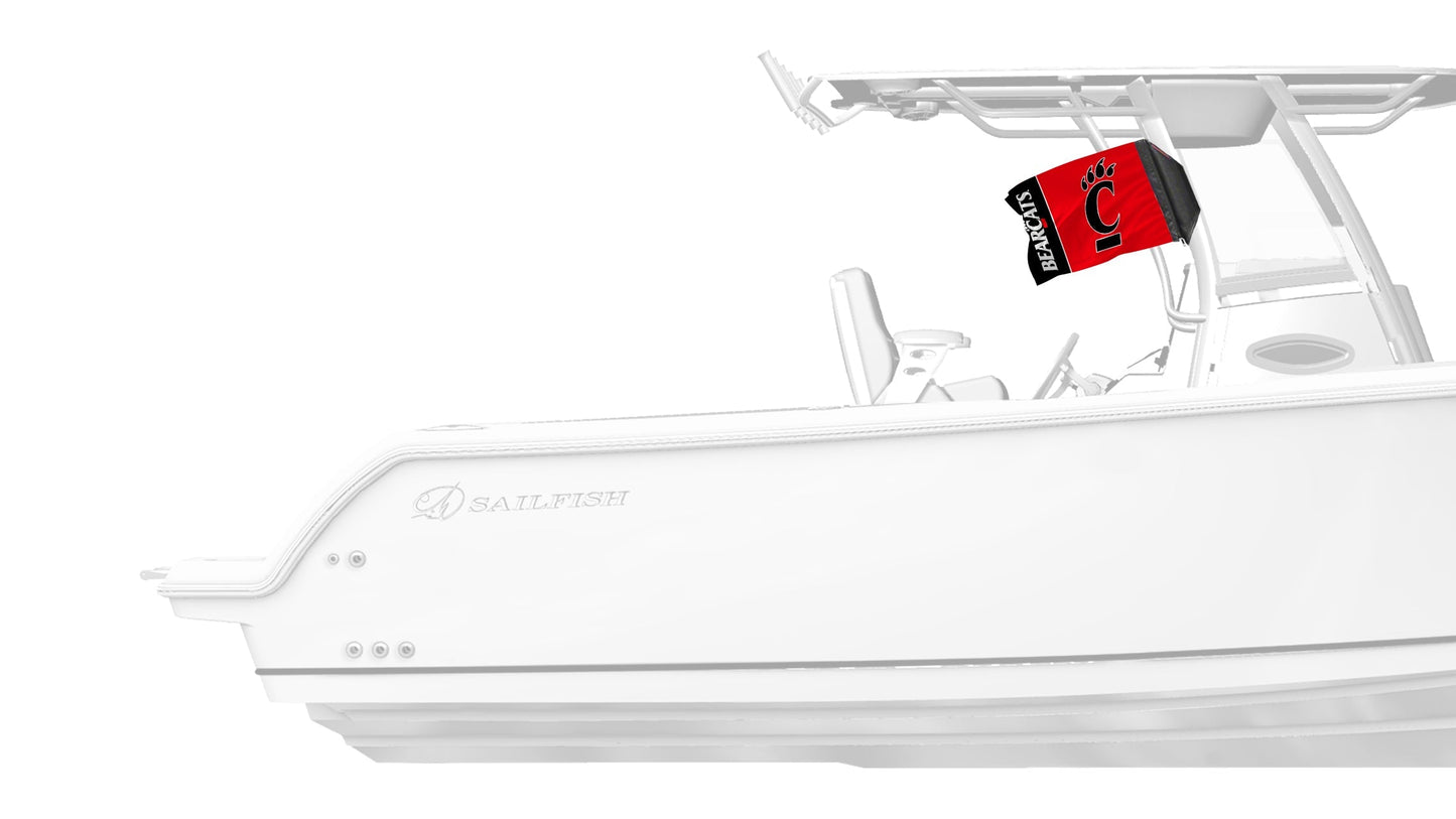 Cincinnati Bearcats 11"x17" Forever Wave Flag for Boats