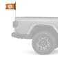 Clemson 11"x17" Forever Wave Flag for Jeep Wrangler JK 2-Door 2007-2018