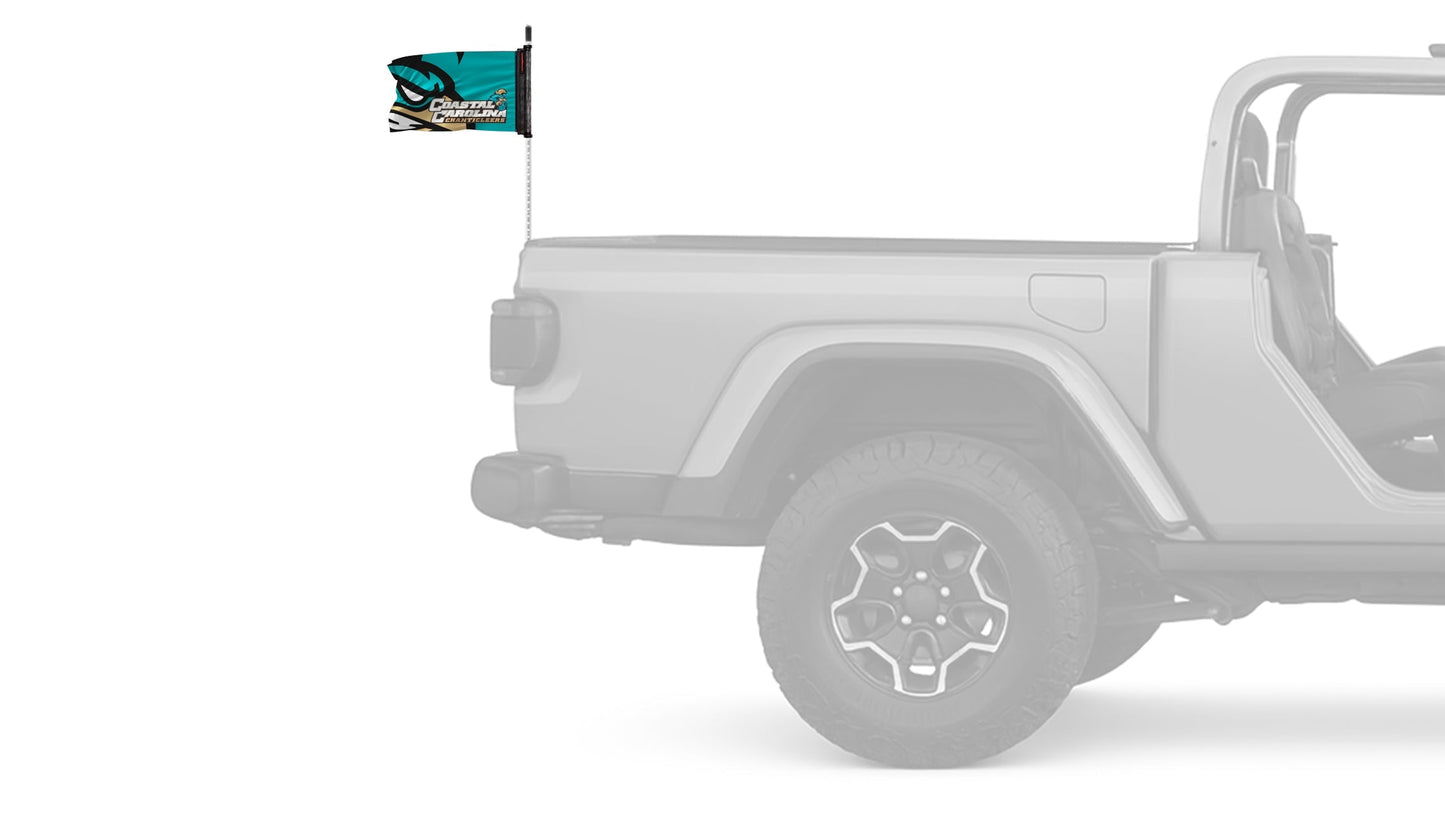 Coastal Carolina 11"x17" Forever Wave Flag for Jeep Wrangler JLU 4-Door 2018-Present