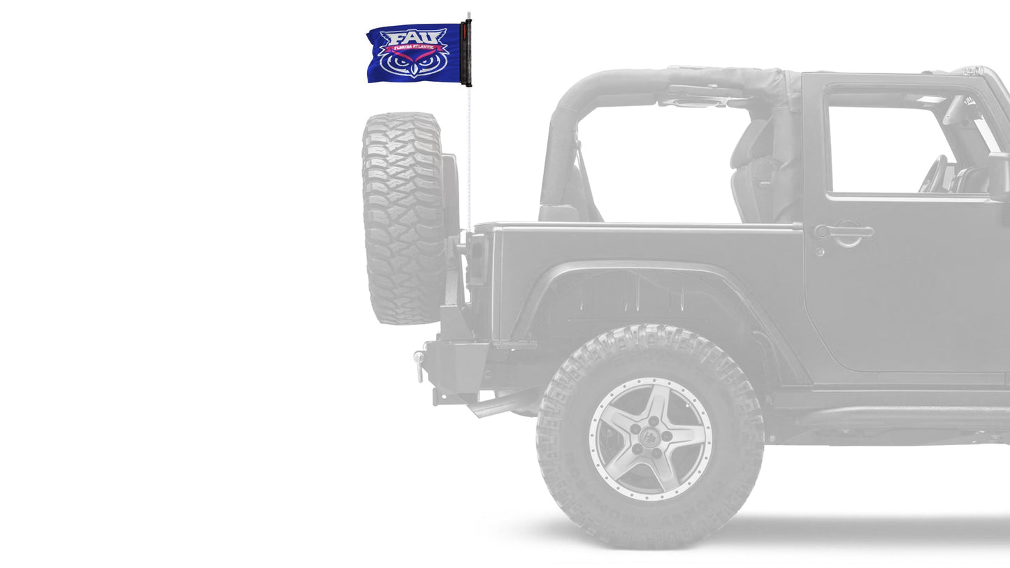 Florida Atlantic University 11"x17" Forever Wave Flag for Jeep Wrangler LJ 2003-2006