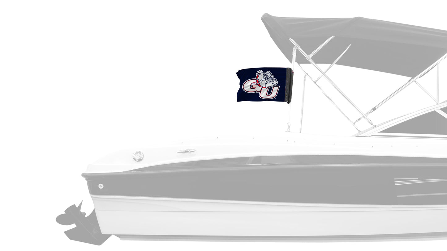 Gonzaga 11"x17" Forever Wave Flag for Boats