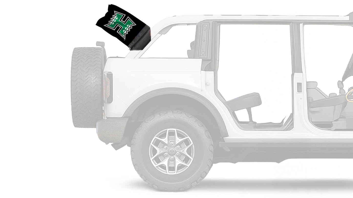 Hawaii Warriors 11"x17" Forever Wave Flag for Bronco