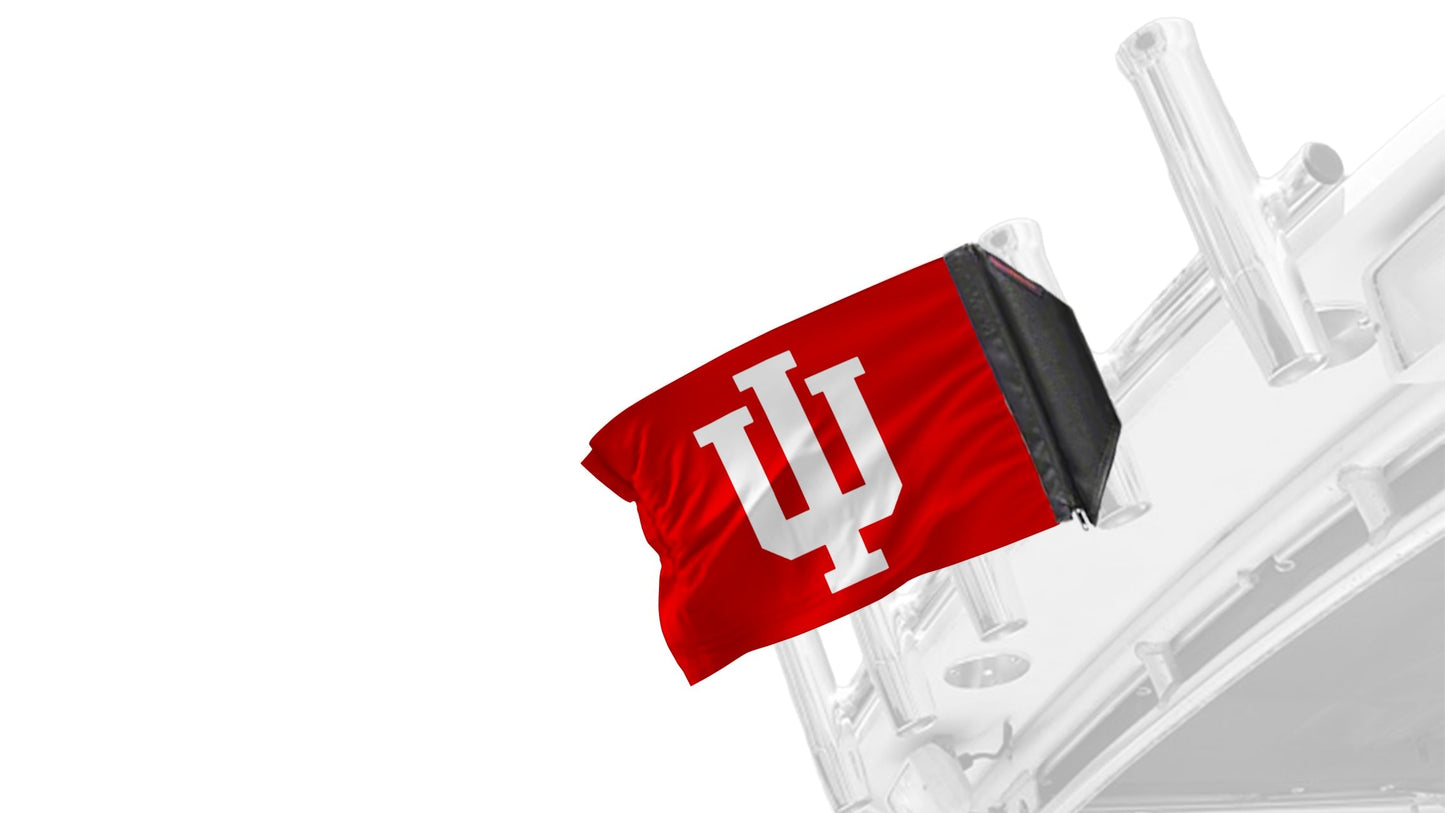 Indiana 11"x17" Forever Wave Flag for Boats