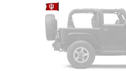Indiana 11"x17" Forever Wave Flag for Jeep Wrangler JK 2-Door 2007-2018
