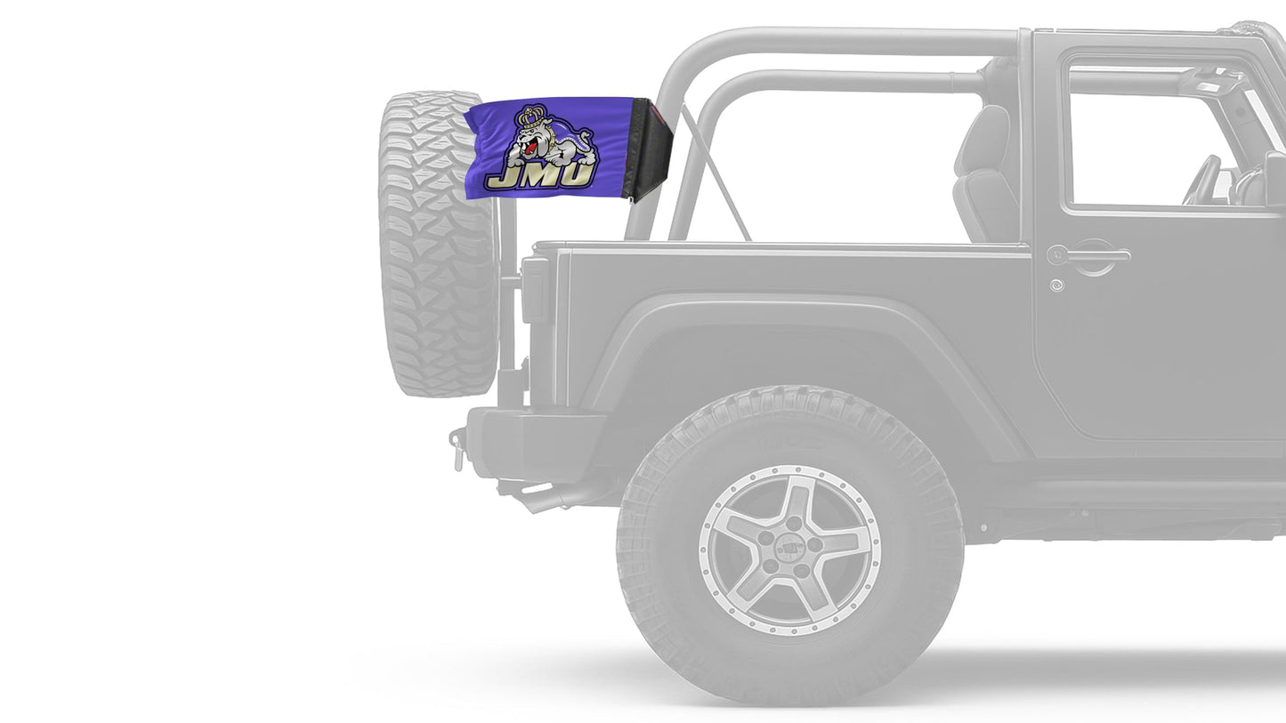 James Madison University 11"x17" Forever Wave Flag for Jeep Wrangler TJ 1996-2006
