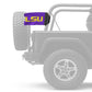 LSU 11"x17" Forever Wave Flag for Jeep Wrangler CJ-7 and CJ-8 1976-1986