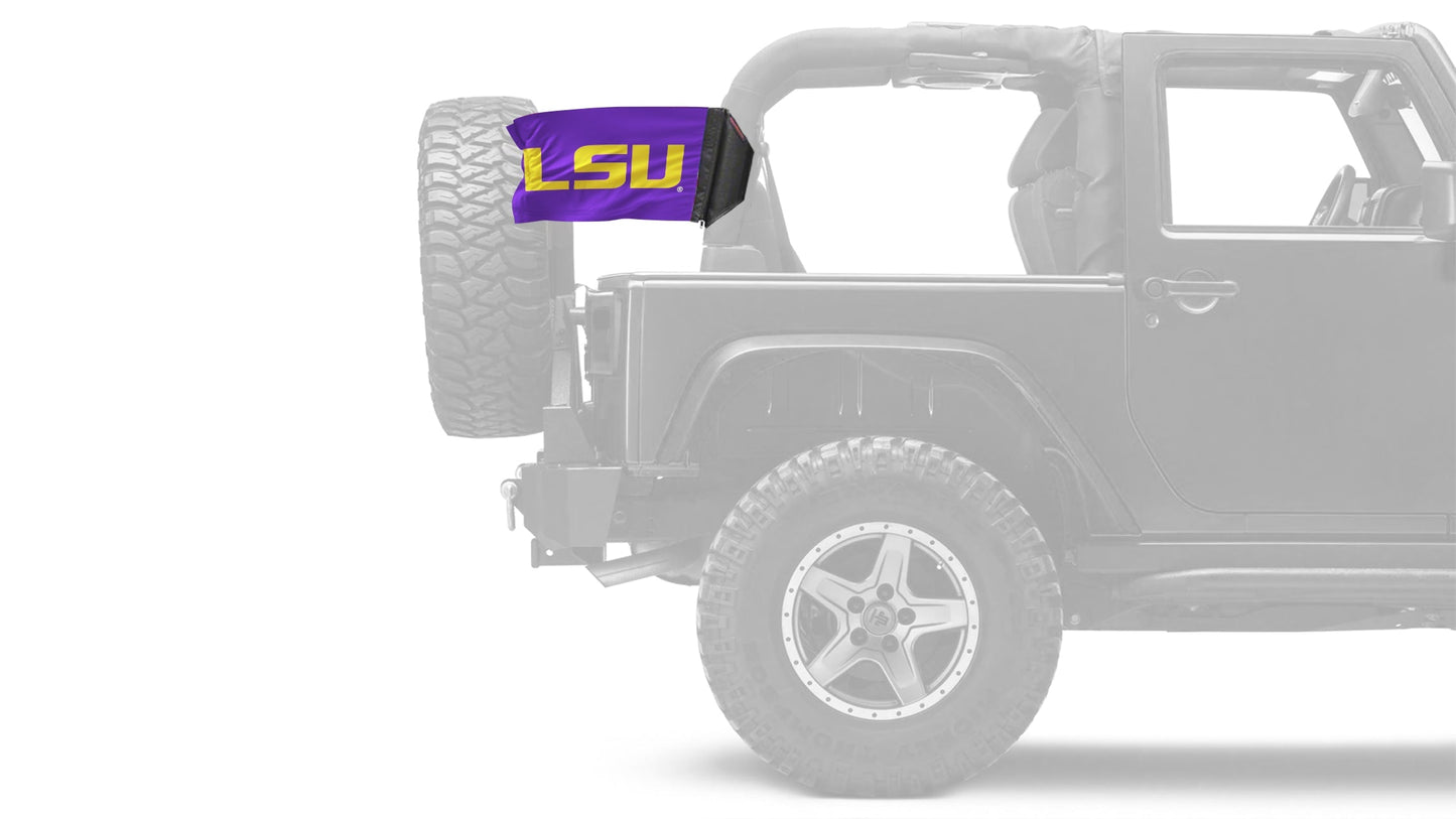 LSU 11"x17" Forever Wave Flag for Jeep Wrangler JLU 4-Door 2018-Present