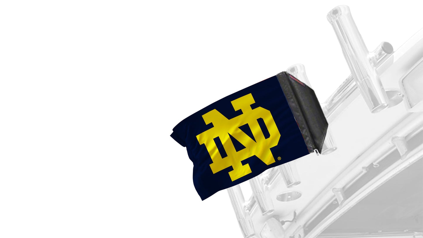 Notre Dame 11"x17" Forever Wave Flag for Boats