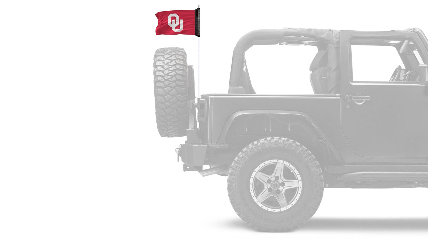 Oklahoma 11"x17" Forever Wave Flag for Jeep Wrangler LJ 2003-2006