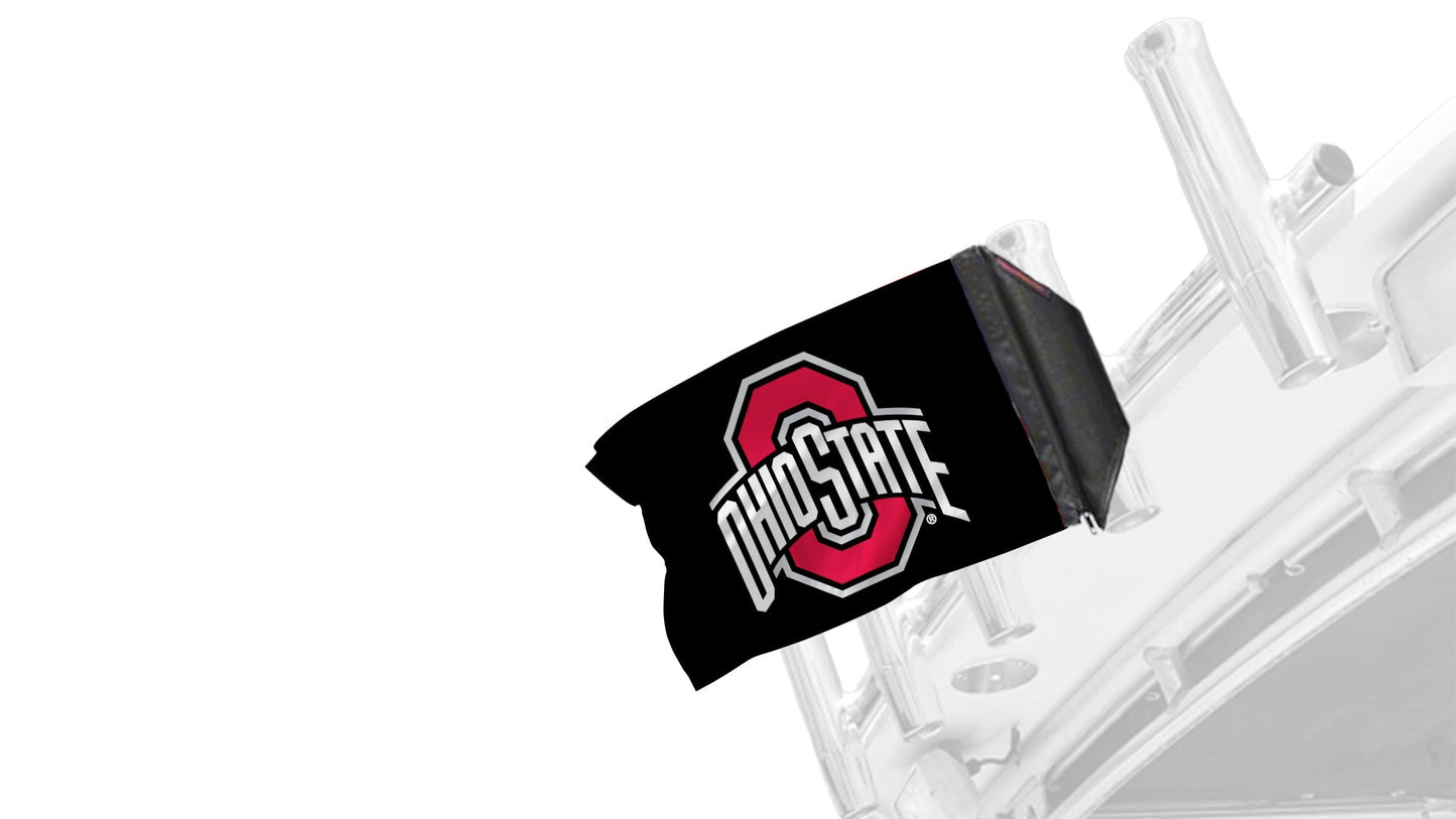 Ohio State Black11"x17" Forever Wave Flag for Boats