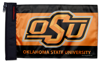 Oklahoma State 11"x17" Forever Wave Flag for Jeep Wrangler JK 2-Door 2007-2018
