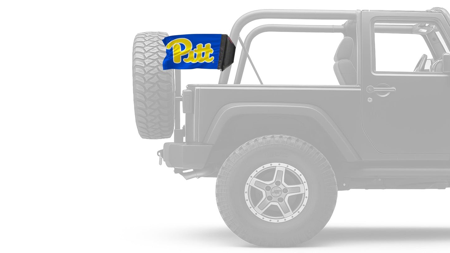Pittsburgh PITT 11"x17" Forever Wave Flag for Jeep Wrangler JK 2-Door 2007-2018