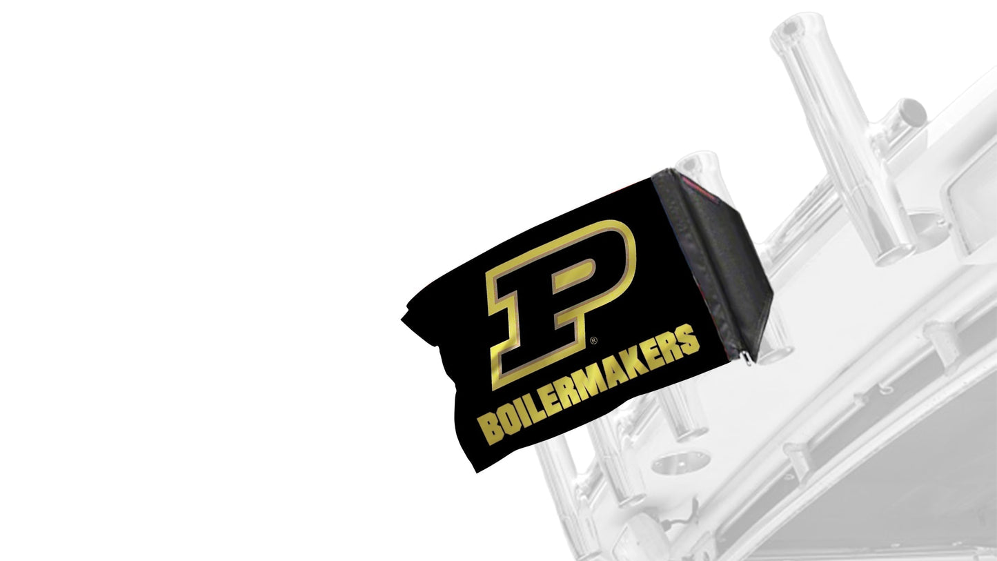 Purdue 11"x17" Forever Wave Flag for Boats