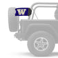 Washington Huskies 11"x17" Forever Wave Flag for Jeep Wrangler JK 2-Door 2007-2018