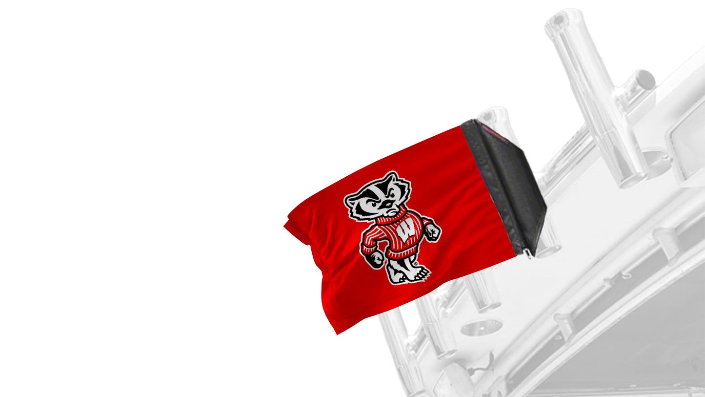 Wisconsin 11"x17" Forever Wave Flag for Boats