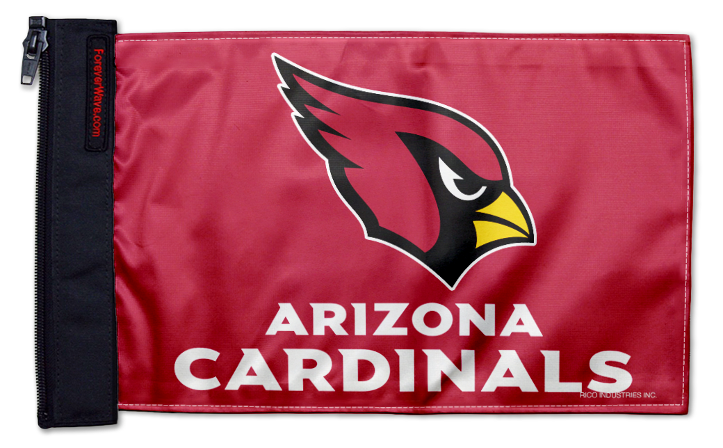 Arizona Cardinals 11"x17" Forever Wave Flag for Jeep Wrangler JKU 4-Door 2007-2018