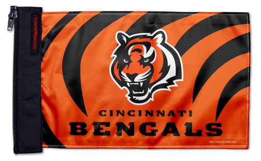 Cincinnati Bengals 11"x17" Forever Wave Flag for Jeep Wrangler JKU 4-Door 2007-2018