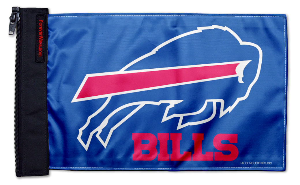 Buffalo Bills 11"x17" Forever Wave Flag for Bronco