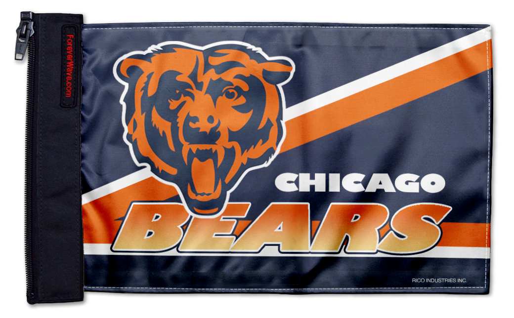 Chicago Bears 11"x17" Forever Wave Flag for Boats