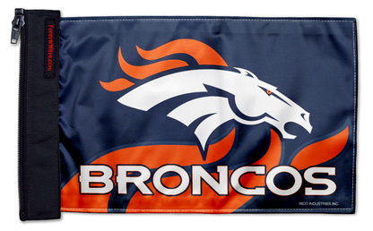 Denver Broncos 11"x17" Forever Wave Flag for Jeep Wrangler JLU 4-Door 2018-Present