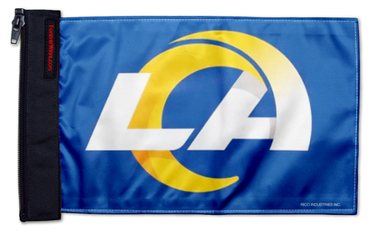 Los Angeles Rams 11"x17" Forever Wave Flag for Jeep Wrangler TJ 1996-2006