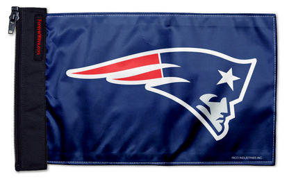 New England Patriots 11"x17" Forever Wave Flag for Jeep Wrangler CJ-7 and CJ-8 1976-1986