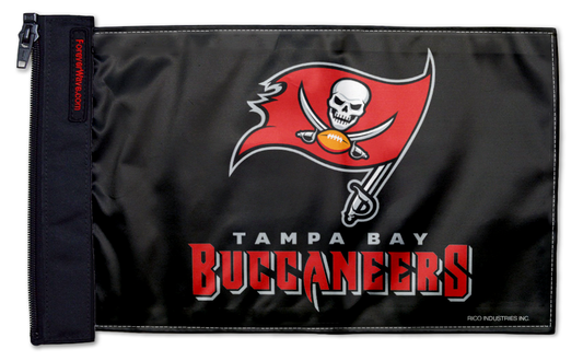 Tampa Bay Bucs 11"x17" Forever Wave Flag for Jeep Wrangler JK 2-Door 2007-2018