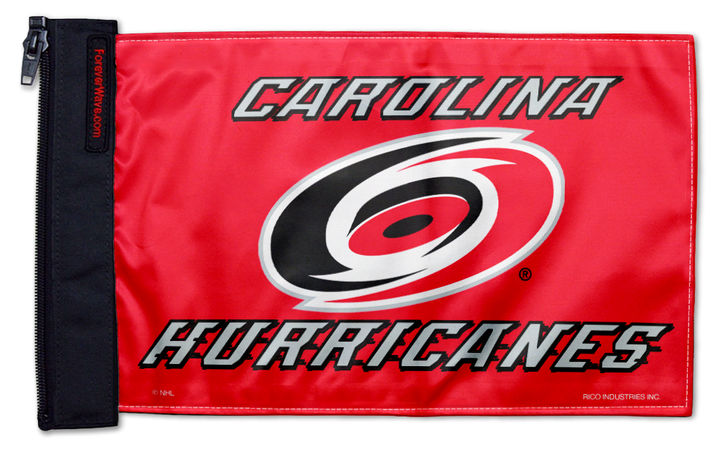 Carolina Hurricanes 11"x17" Forever Wave Flag for Jeep Wrangler JLU 4-Door 2018-Present