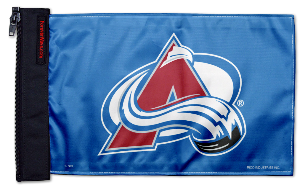Colorado Avalanche 11"x17" Forever Wave Flag for Jeep Wrangler YJ 1986-1995