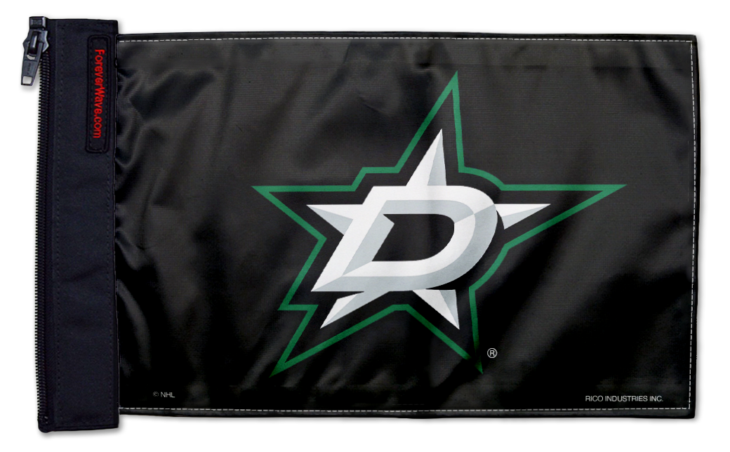 Dallas Stars 11"x17" Forever Wave Flag for Jeep Wrangler JKU 4-Door 2007-2018