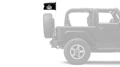 Los Angeles Kings 11"x17" Forever Wave Flag for Jeep Wrangler JK 2-Door 2007-2018
