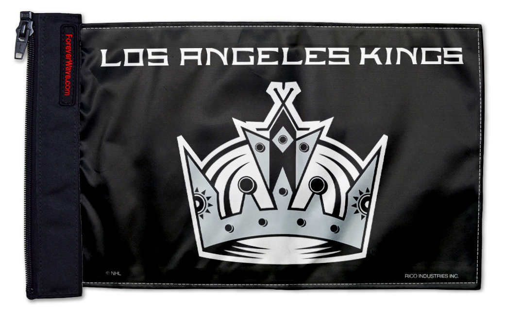 Los Angeles Kings 11"x17" Forever Wave Flag for Jeep Wrangler CJ-7 and CJ-8 1976-1986