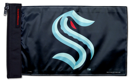 Seattle Kraken 11"x17" Forever Wave Flag for Jeep Wrangler YJ 1986-1995