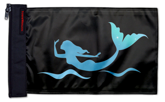 Mermaid 12"x18" Forever Wave Flag for Jeep Wrangler YJ 1986-1995