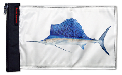 Sailfish 12"x18" Forever Wave Flag for Jeep Wrangler JL 2-Door 2018-Present