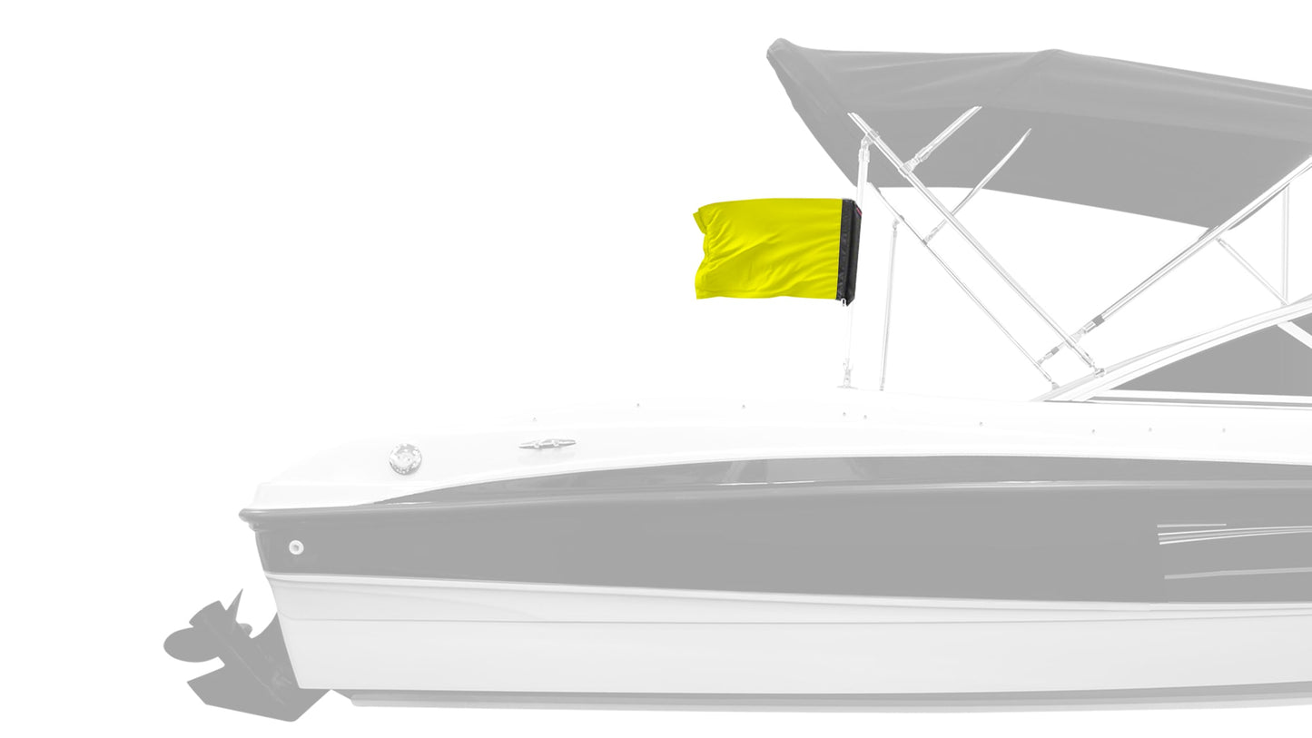 Solid Yellow "Q" 12"x18" Forever Wave Flag