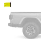 Solid Yellow "Q" 12"x18" Forever Wave Flag for Jeep Wrangler YJ 1986-1995