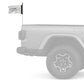 Tuna 12"x18" Forever Wave Flag for Jeep Wrangler JKU 4-Door 2007-2018