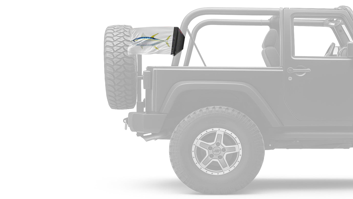 Tuna 12"x18" Forever Wave Flag for Jeep Wrangler LJ 2003-2006