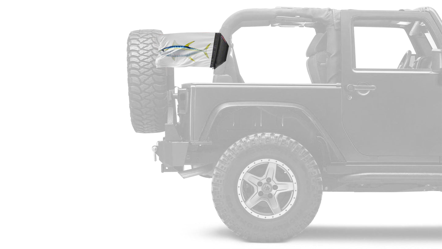 Tuna 12"x18" Forever Wave Flag for Jeep Wrangler LJ 2003-2006