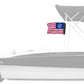 US Nautical Yacht Ensign 12"x18" Forever Wave Flag
