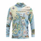 Outer Banks Map UltraLight Sunshirt Hoodie – UPF 50+